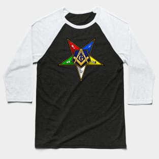 OES Masonic Emblem Order Of The Eastern Star Baseball T-Shirt